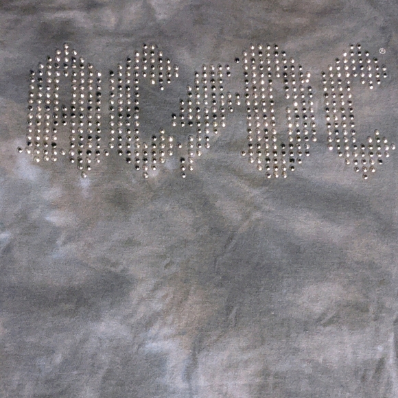 AC/DC tie dye women's top - Picture 1 of 4